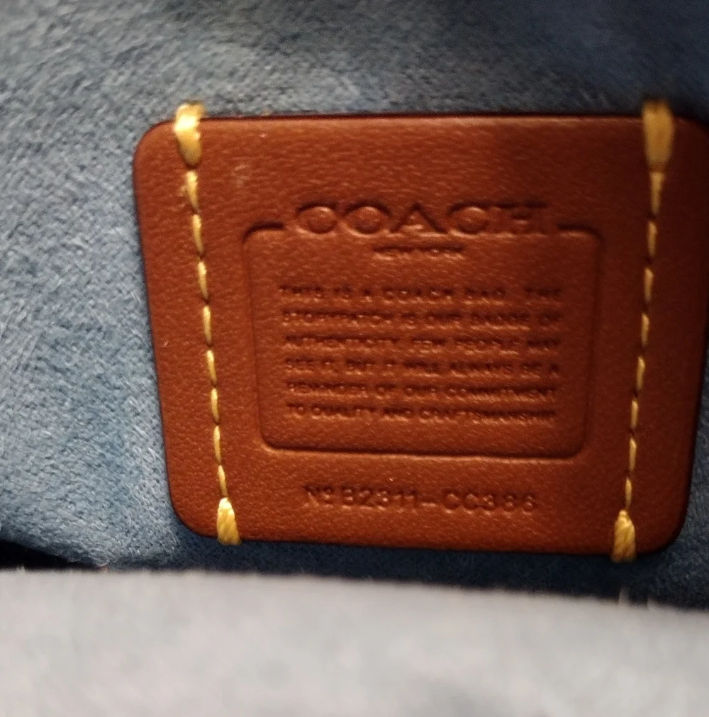Coach Pool Blue Soft Pebbled Leather Camera Crossbody Bag